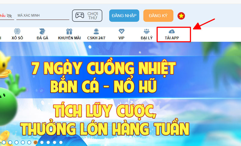 Hướng dẫn cách tải app tại nhà cái